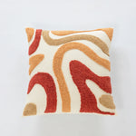 Throw Pillow Ribbed Grid Plush Faux Fur