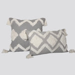 Throw Pillow Set Tufted Embroidery Tassels Mixed Lumbar & Square