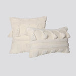 Throw Pillow Set Tufted Embroidery Tassels Mixed Lumbar & Square