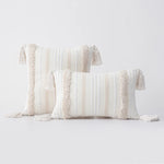 Throw Pillow Set Tufted Embroidery Tassels Mixed Lumbar & Square