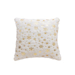 Throw Pillow Ultra-Soft Faux Fur & Holographic Foil