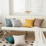 Throw Pillow Velvet-Look Piped Edge Hypoallergenic Insert