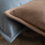 Throw Pillow Velvet-Look Piped Edge Hypoallergenic Insert