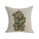 Throw Pillow Vintage Grape Linen Blend Removable Cover