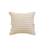 Throw Pillow Woven Striped Fringed Edges