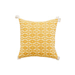 Throw Pillow Woven Striped Fringed Edges