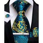 Tie Set Paisley Woven Matching Accessories