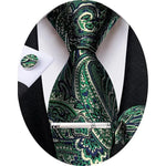 Tie Set Paisley Woven Matching Accessories