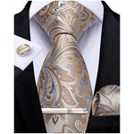 Tie Set Paisley Woven Matching Accessories