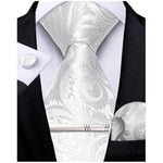 Tie Set Paisley Woven Matching Accessories
