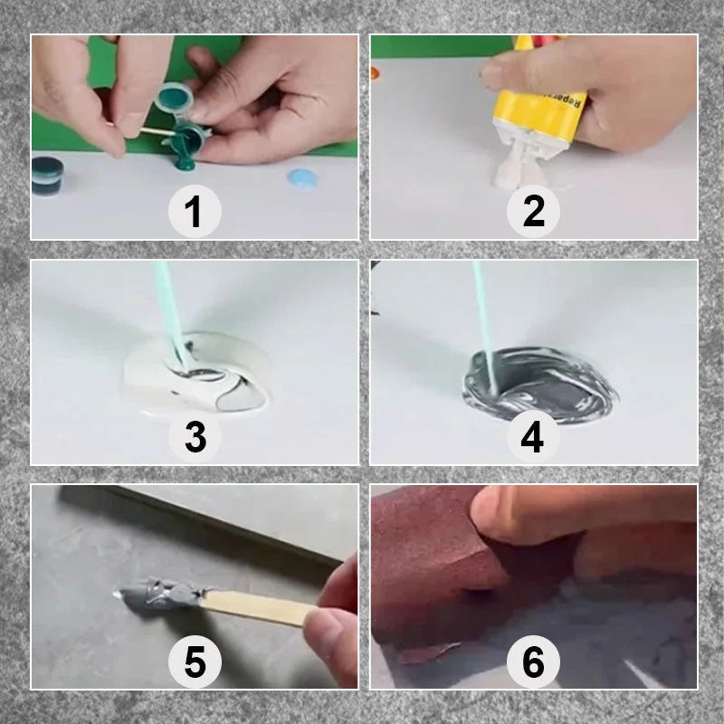 Tile & Stone Repair Kit Fast-Drying Six Color Pigments
