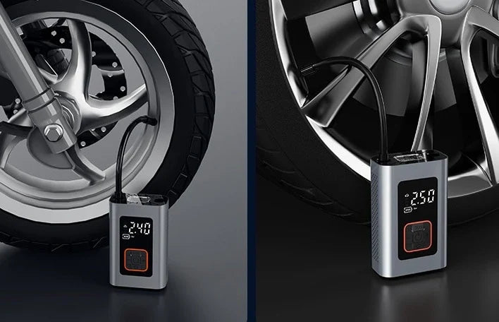 Tire Inflator Portable Rechargeable 140 PSI Auto Shut Off