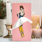 Tissue Box Holder Decorative Flying Skirt Weighted Base