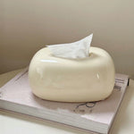 Tissue Box Holder Modern Abstract Glossy Finish