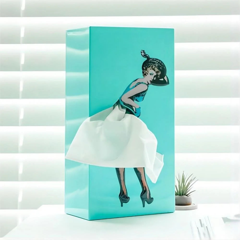 Tissue Box Plastic Playful Decorative Design