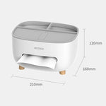 Tissue Dispenser With Phone Holder Dual-Function Design