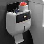 Tissue Organizer Wall-Mounted Double-Layer Space-Saving