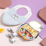 Toddler Suction Plate BPA-Free Silicone Dishwasher-Safe