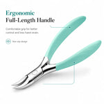 Toenail Clippers Curved Stainless Steel Spring-Assisted Clipping Guard