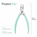 Toenail Clippers Curved Stainless Steel Spring-Assisted Clipping Guard