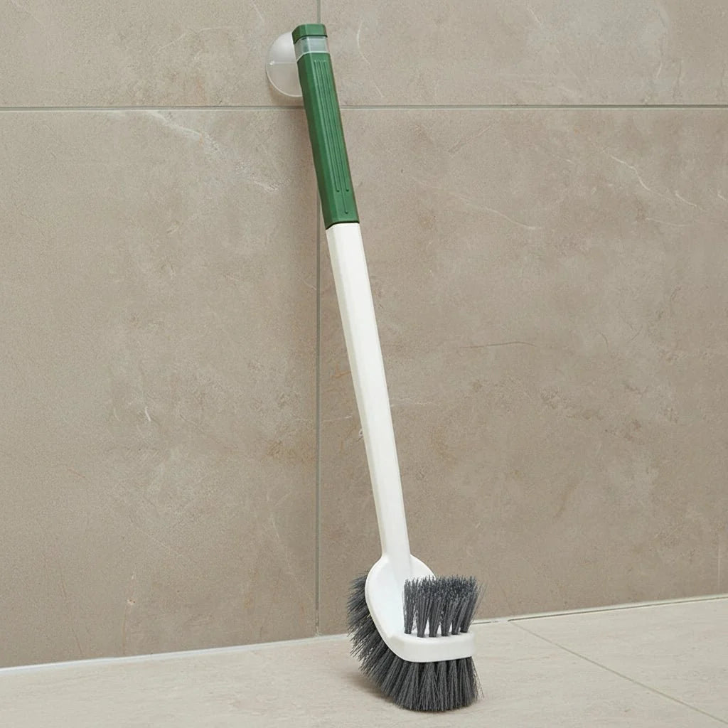 Toilet Brush Double-Sided Angled Head Wall-Mounted Long Handle