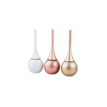 Toilet Brush Silicone Flexible Head Ventilated Holder
