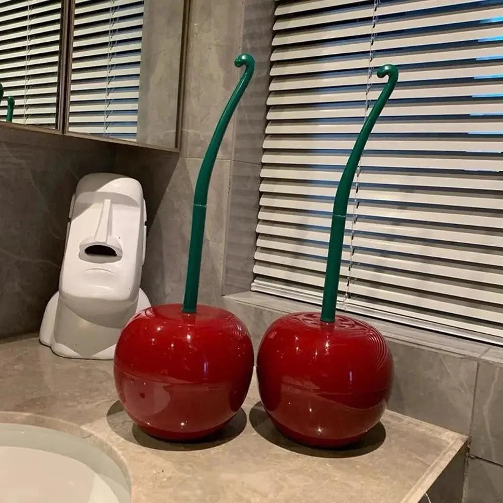Toilet Brush With Holder Compact Minimalist Design