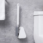 Toilet Cleaning Brush Triangular Head Scratch-Resistant Bristles