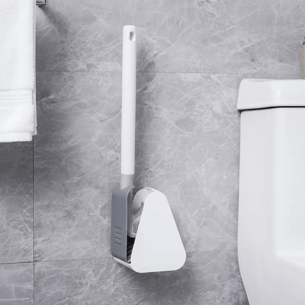 Toilet Cleaning Brush Triangular Head Scratch-Resistant Bristles
