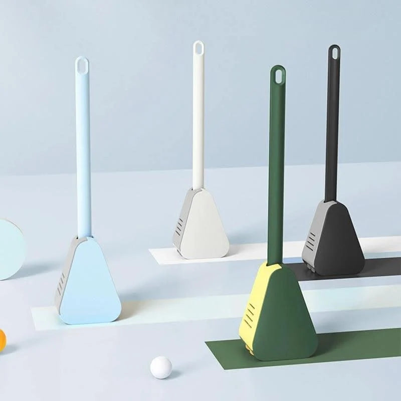 Toilet Cleaning Brush Triangular Head Scratch-Resistant Bristles