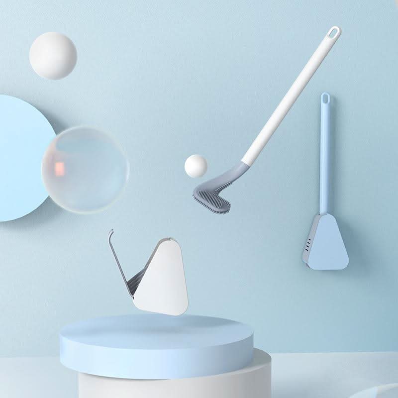 Toilet Cleaning Brush Triangular Head Scratch-Resistant Bristles