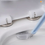 Toilet Cleaning Brush Triangular Head Scratch-Resistant Bristles