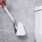 Toilet Cleaning Brush Triangular Head Scratch-Resistant Bristles