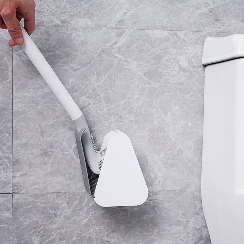 Toilet Cleaning Brush Triangular Head Scratch-Resistant Bristles