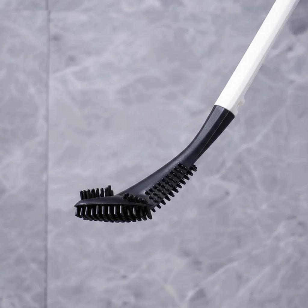 Toilet Cleaning Brush Triangular Head Scratch-Resistant Bristles