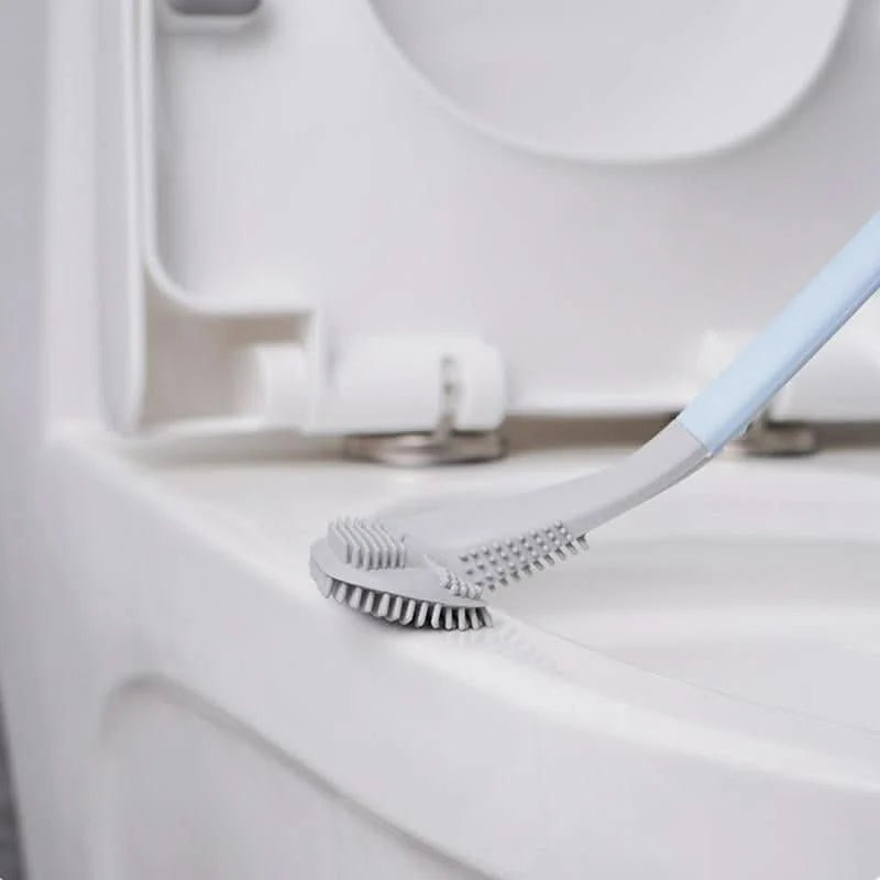 Toilet Cleaning Brush Triangular Head Scratch-Resistant Bristles