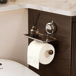 Toilet Paper Holder Stainless Steel Strong Suction Mount Drill-Free