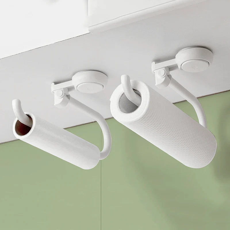 Toilet Paper Holder Stainless Steel Strong Suction Mount Drill-Free