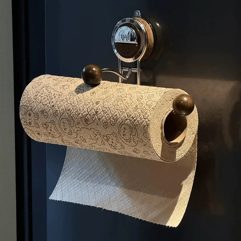 Toilet Paper Holder Stainless Steel Strong Suction Mount Drill-Free