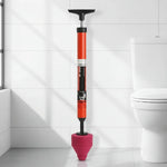 Toilet Plunger Compressed Air Interchangeable Attachments Chemical-Free