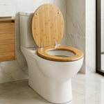Toilet Seat Plywood Soft-Close Adjustable Hinges