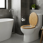 Toilet Seat Plywood Soft-Close Adjustable Hinges