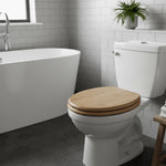 Toilet Seat Plywood Soft-Close Adjustable Hinges