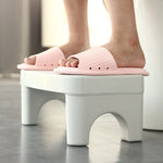 Toilet Stool U-Shaped Non-Slip Water-Resistant Plastic
