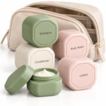 Toiletry Jars Leakproof Stackable Silicone