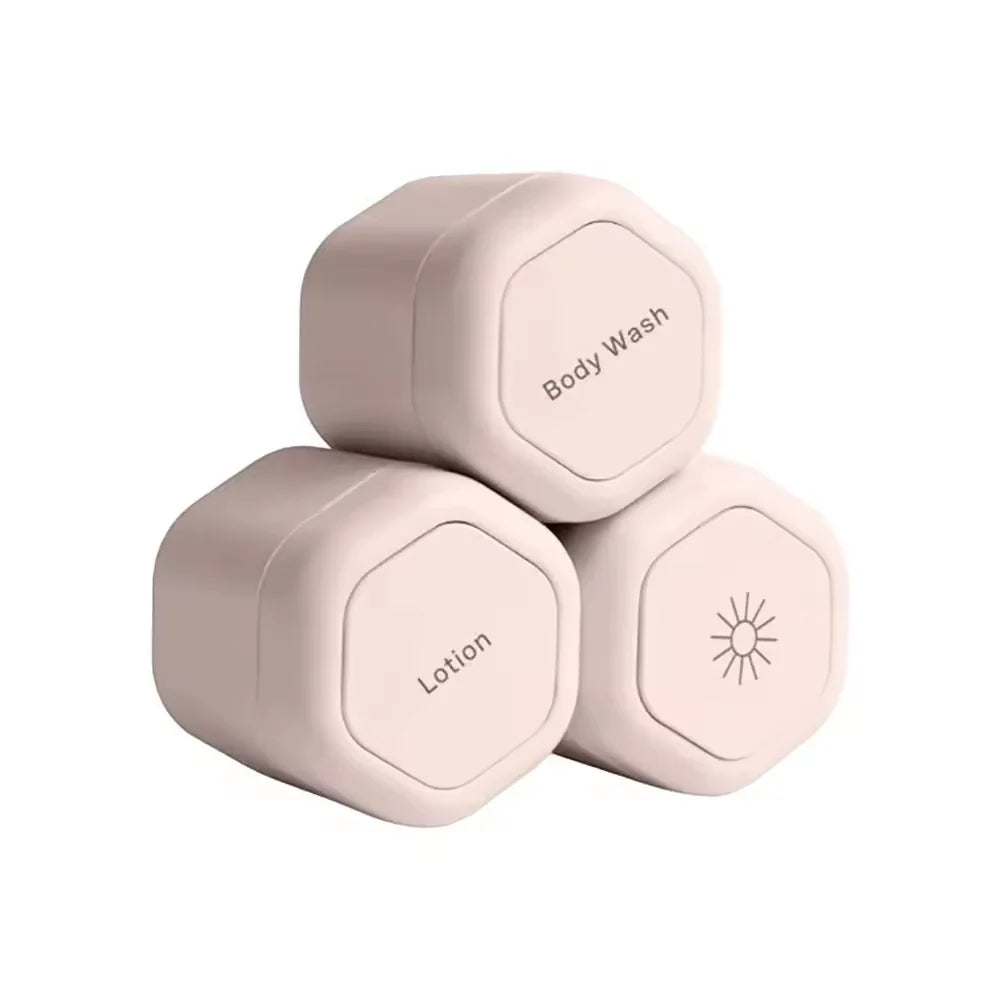 Toiletry Jars Leakproof Stackable Silicone
