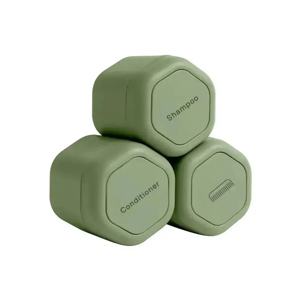 Toiletry Jars Leakproof Stackable Silicone