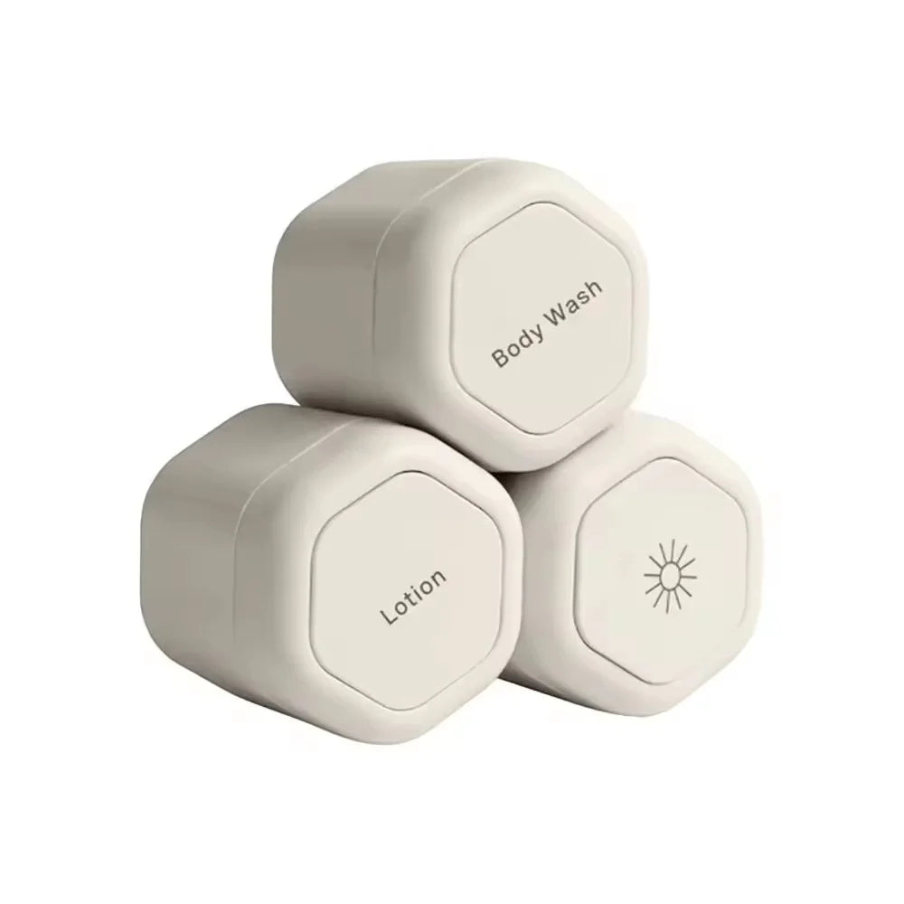 Toiletry Jars Leakproof Stackable Silicone