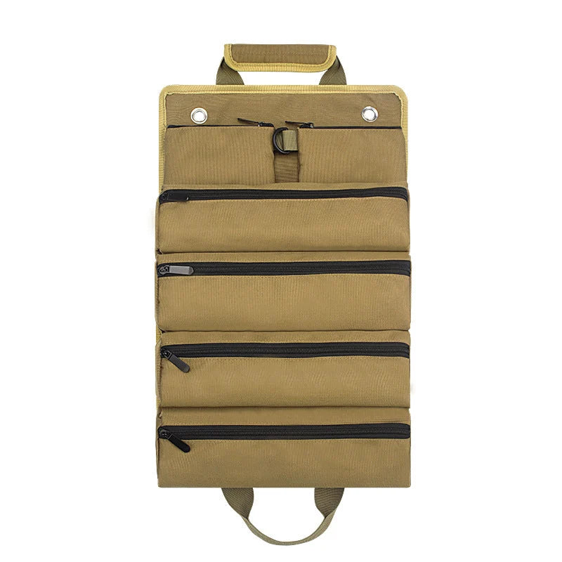 Tool Roll Bag Compact Oxford Fabric & Removable Pockets
