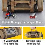 Tool Roll Bag Compact Oxford Fabric & Removable Pockets